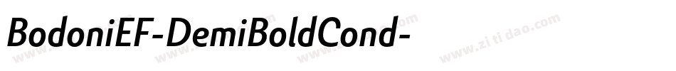 BodoniEF-DemiBoldCond字体转换