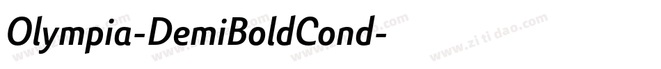 Olympia-DemiBoldCond字体转换