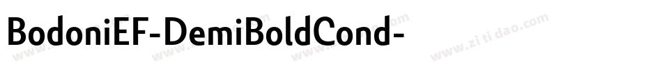 BodoniEF-DemiBoldCond字体转换