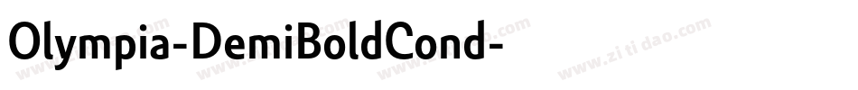 Olympia-DemiBoldCond字体转换