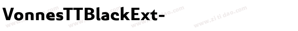 VonnesTTBlackExt字体转换