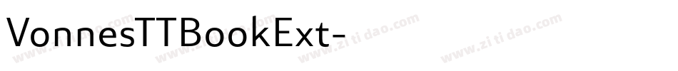VonnesTTBookExt字体转换