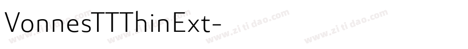 VonnesTTThinExt字体转换