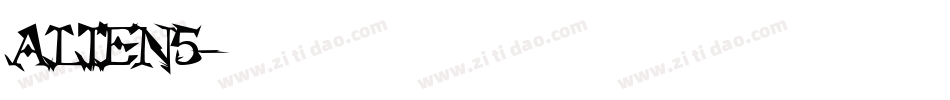 ALIEN5字体转换