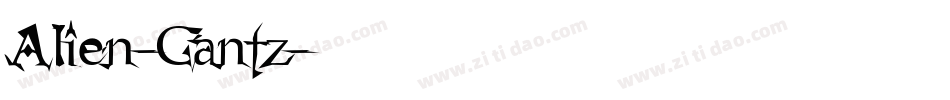 Alien-Gantz字体转换