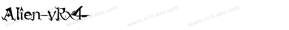 Alien-vRx4字体转换