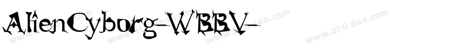 AlienCyborg-WBBV字体转换