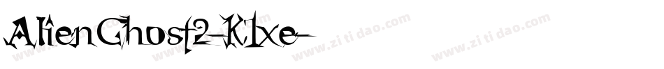 AlienGhost2-K1xe字体转换
