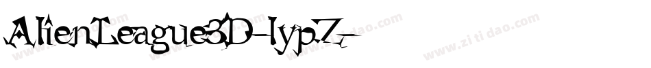 AlienLeague3D-lypZ字体转换