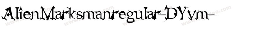 AlienMarksmanregular-DYvm字体转换