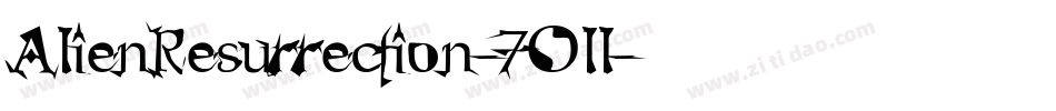 AlienResurrection-7Oll字体转换