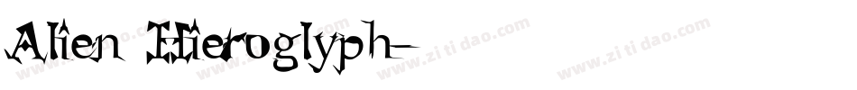 Alien_Hieroglyph字体转换