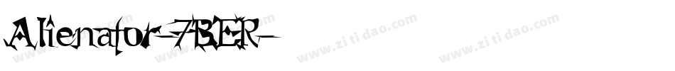 Alienator-7BER字体转换