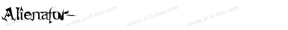 Alienator字体转换