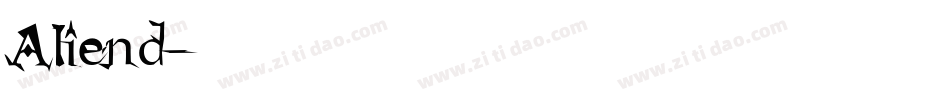 Aliend字体转换
