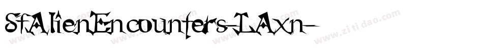 SfAlienEncounters-LAxn字体转换