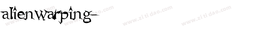 alienwarping字体转换