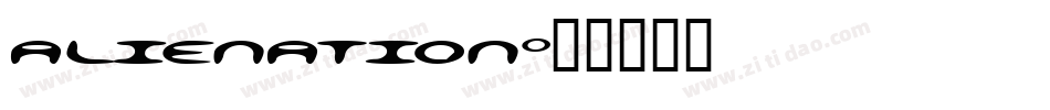 alienation字体转换
