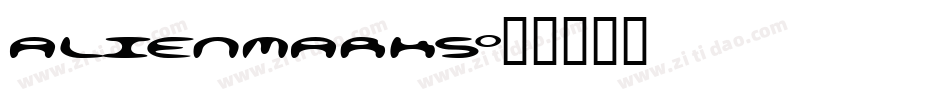 alienmarks字体转换