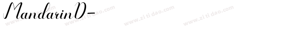 MandarinD字体转换