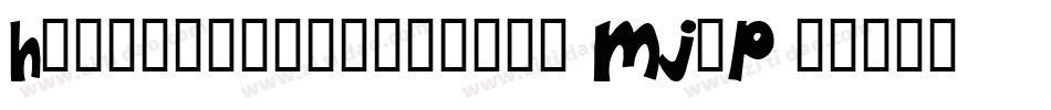 Happyfreeconfused-MJoP字体转换