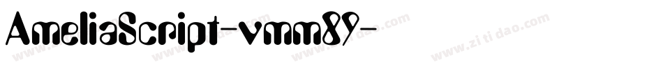 AmeliaScript-vmm89字体转换