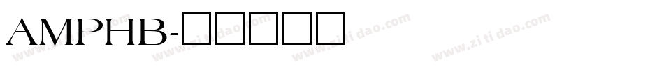 AMPHB字体转换