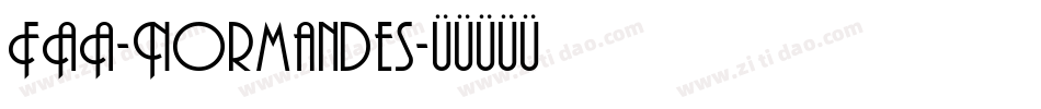 FAA-Normandes字体转换