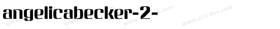 angelicabecker-2字体转换