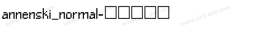 annenski_normal字体转换