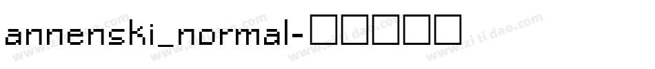 annenski_normal字体转换