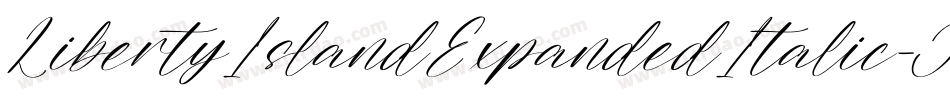 LibertyIslandExpandedItalic-JoLm字体转换