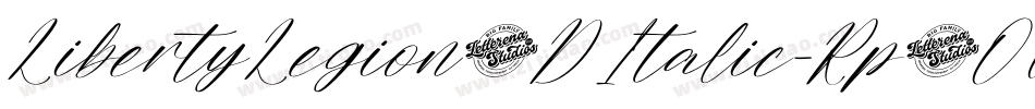 LibertyLegion3DItalic-Rp9OW字体转换