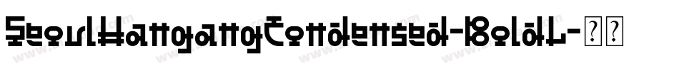 SeoulHangangCondensed-BoldL字体转换