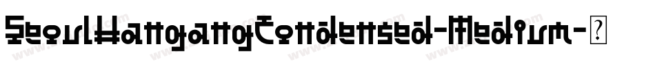 SeoulHangangCondensed-Medium字体转换