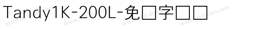 Tandy1K-200L字体转换