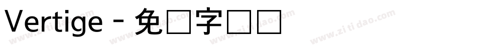 Vertige字体转换