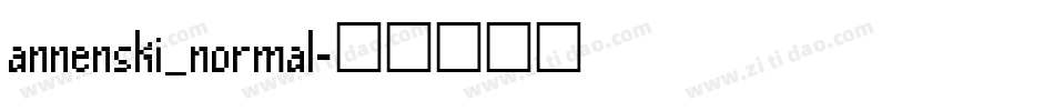 annenski_normal字体转换