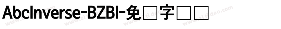 AbcInverse-BZBl字体转换