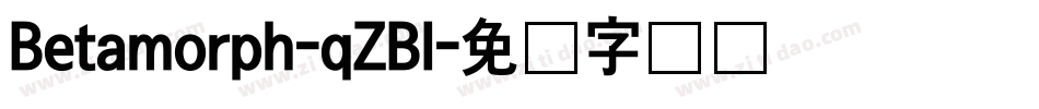 Betamorph-qZBl字体转换