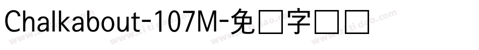 Chalkabout-107M字体转换