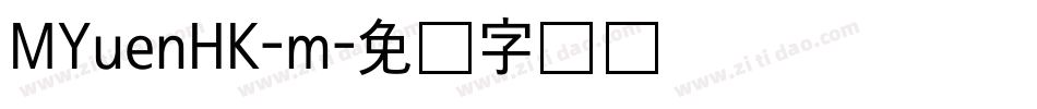 MYuenHK-m字体转换