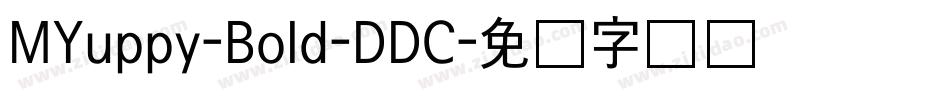 MYuppy-Bold-DDC字体转换