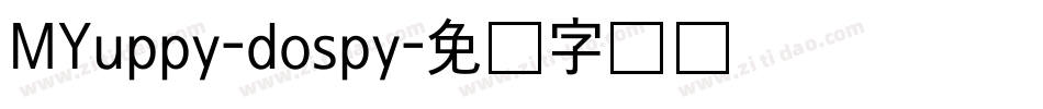 MYuppy-dospy字体转换