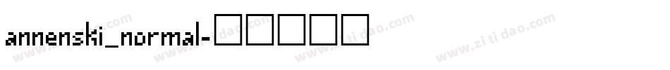 annenski_normal字体转换