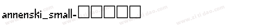 annenski_small字体转换