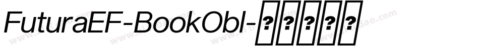 FuturaEF-BookObl字体转换