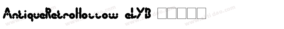 AntiqueRetroHollow-eLYB字体转换