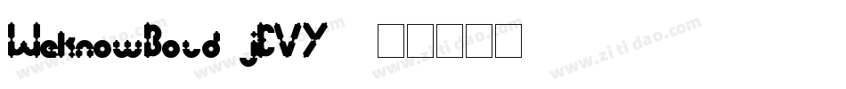 WeknowBold-jEVY0字体转换