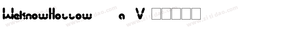 WeknowHollow-51a9V字体转换